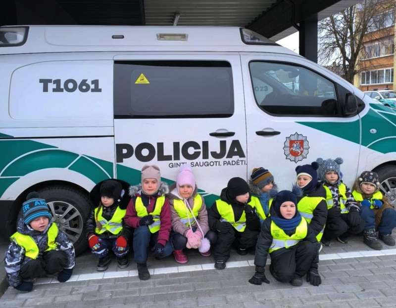 Mažieji smalsuoliai lankėsi Tauragės policijoje